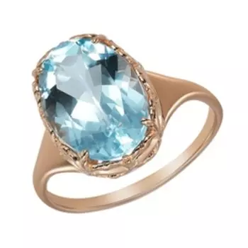 Серебряное кольцо с топазом