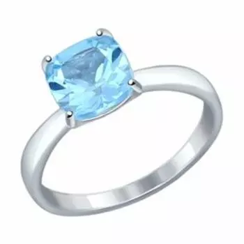 Серебряное кольцо с топазом