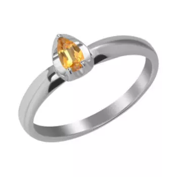 Серебряное кольцо с топазом