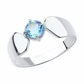 Серебряное кольцо с топазом