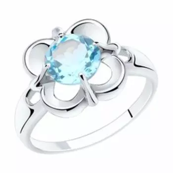 Серебряное кольцо с топазом