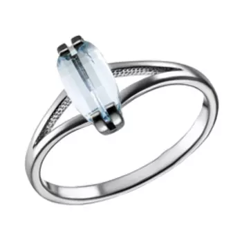 Серебряное кольцо с топазом