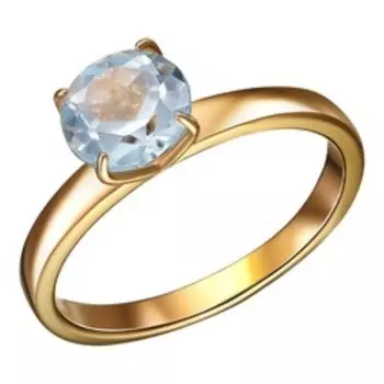 Серебряное кольцо с топазом