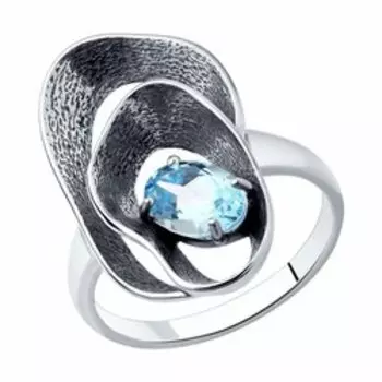 Серебряное кольцо с топазом