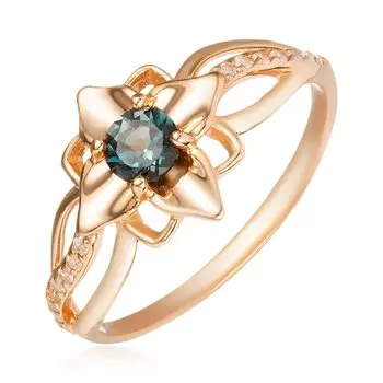 Серебряное кольцо с топазом