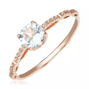 Серебряное кольцо с топазом