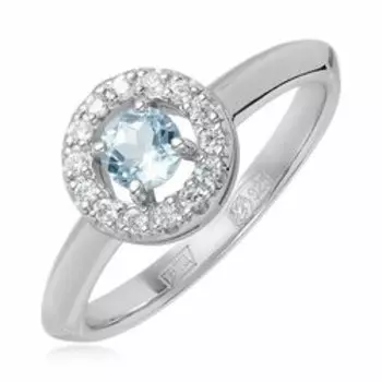 Серебряное кольцо с топазом