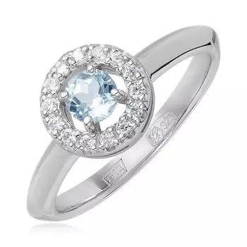 Серебряное кольцо с топазом