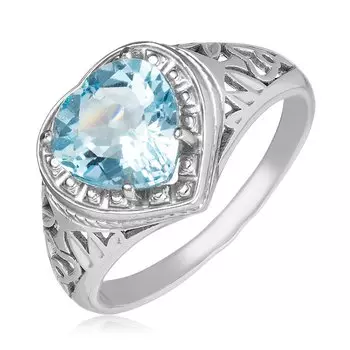 Серебряное кольцо с топазом