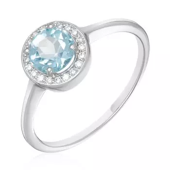 Серебряное кольцо с топазом