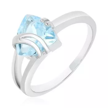 Серебряное кольцо с топазом