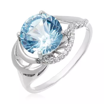 Серебряное кольцо с топазом