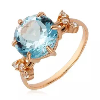 Серебряное кольцо с топазом