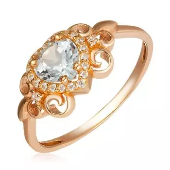 Серебряное кольцо с топазом