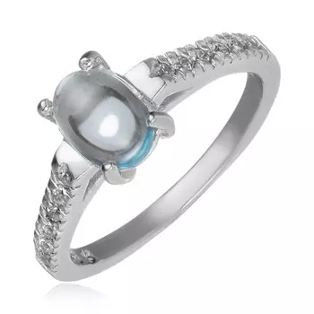 Серебряное кольцо с топазом