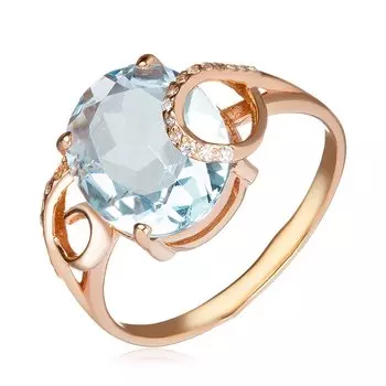 Серебряное кольцо с топазом