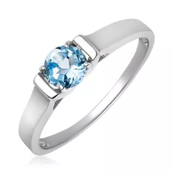 Серебряное кольцо с топазом