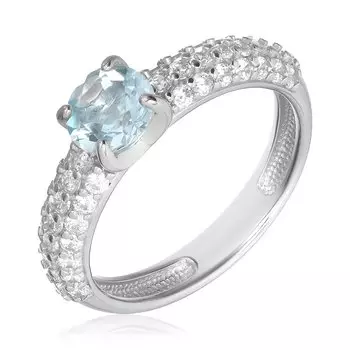 Серебряное кольцо с топазом