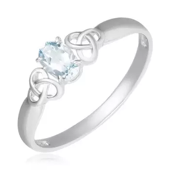 Серебряное кольцо с топазом