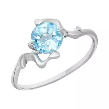 Серебряное кольцо с топазом