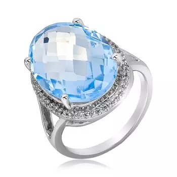 Серебряное кольцо с топазом