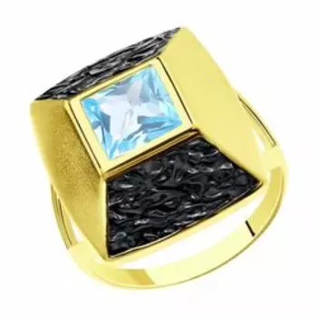 Серебряное кольцо с топазом