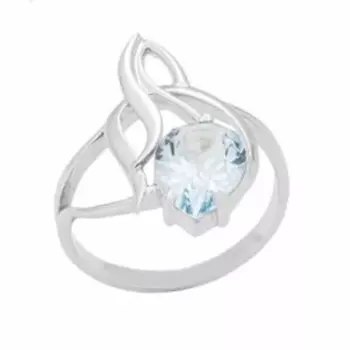 Серебряное кольцо с топазом