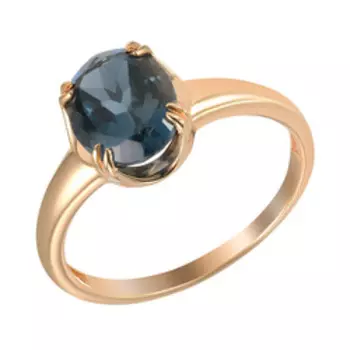 Серебряное кольцо с топазом Лондон