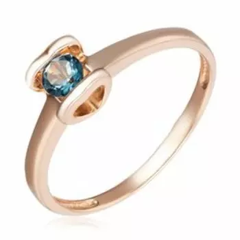 Серебряное кольцо с топазом Лондон