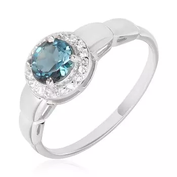 Серебряное кольцо с топазом лондон