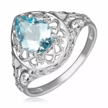 Серебряное кольцо с топазом Sky