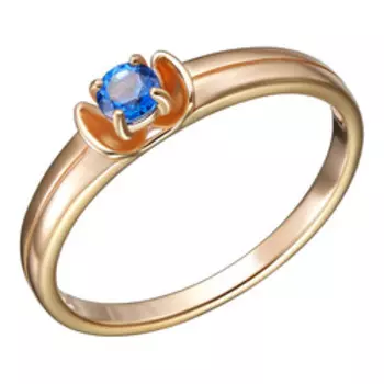 Серебряное кольцо с топазом Swarovski кашмир