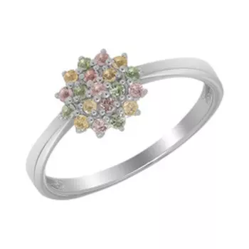 Серебряное кольцо с турмалинами