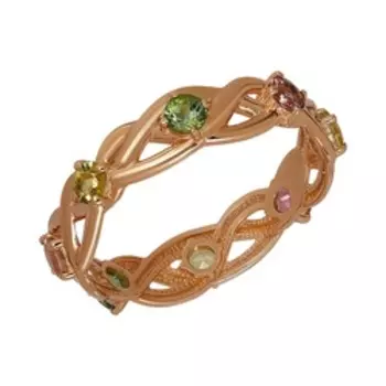 Серебряное кольцо с турмалинами