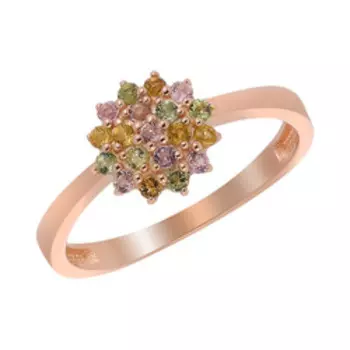 Серебряное кольцо с турмалинами