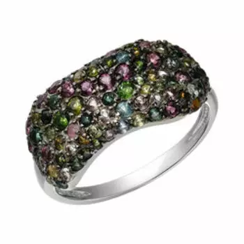 Серебряное кольцо с турмалинами
