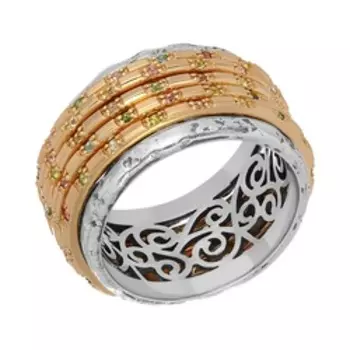 Серебряное кольцо с турмалинами