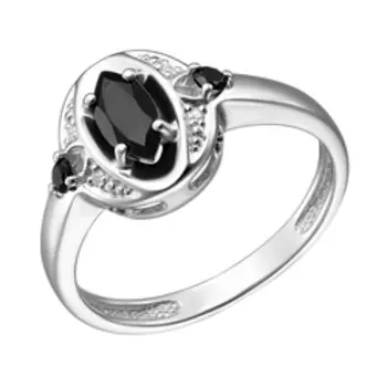 Серебряное кольцо с турмалинами и циркониями