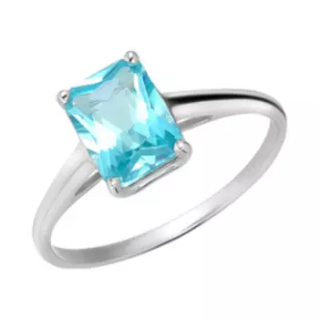 Серебряное кольцо с турмалином Параиба