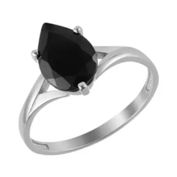 Серебряное кольцо с турмалином шерл