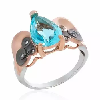 Серебряное кольцо с ювелирным кристаллом