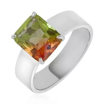 Серебряное кольцо с ювелирным кристаллом мистик