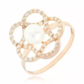 Серебряное кольцо с жемчугом