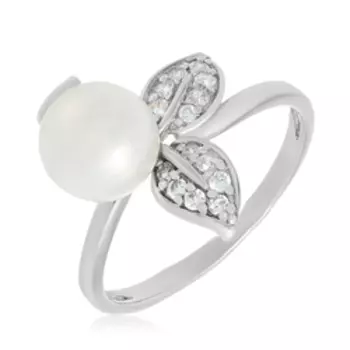 Серебряное кольцо с жемчугом