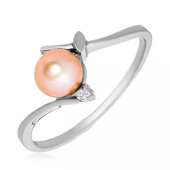 Серебряное кольцо с жемчугом