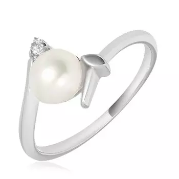 Серебряное кольцо с жемчугом