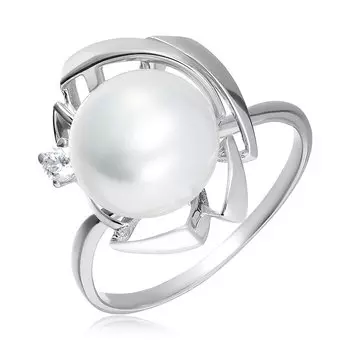 Серебряное кольцо с жемчугом