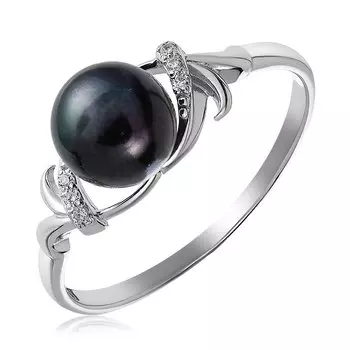 Серебряное кольцо с жемчугом