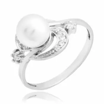 Серебряное кольцо с жемчугом