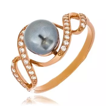 Серебряное кольцо с жемчугом